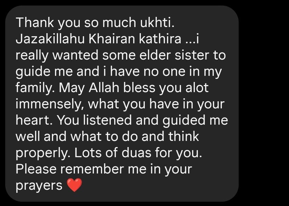 Additional reader testimonial about the Muslimah Marriage Blueprint bundle