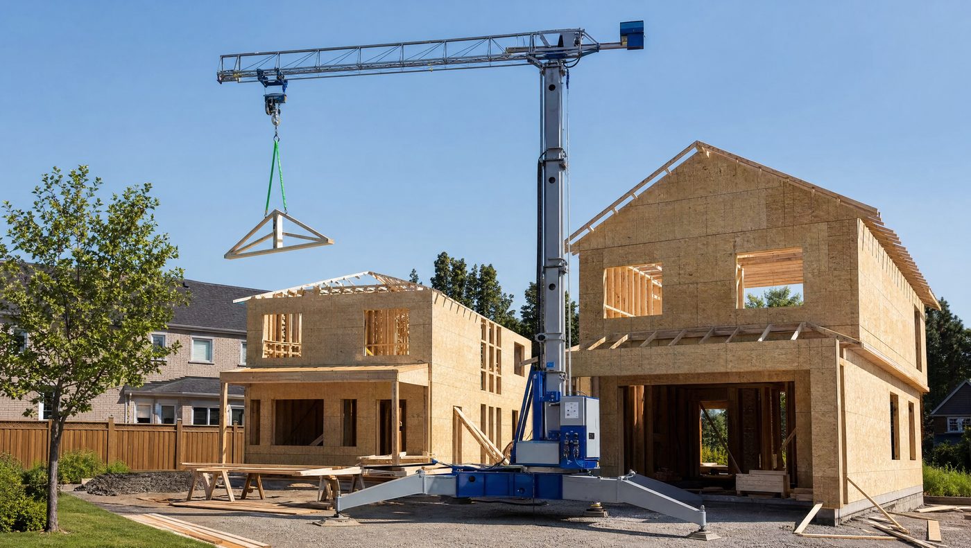 Oxford Crane equipment on an Ontario job site