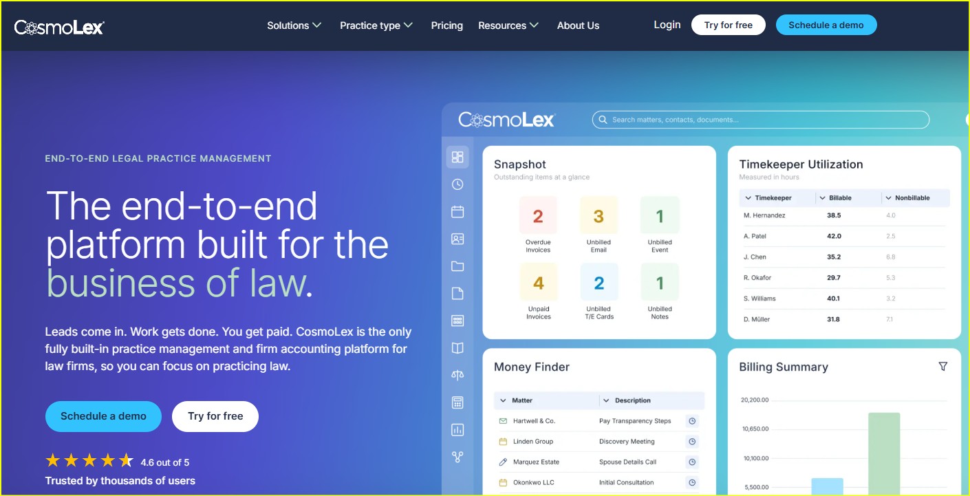 CosmoLex Puts Trust Accounting and Billing First CosmoLex Puts Trust Accounting and Billing First
