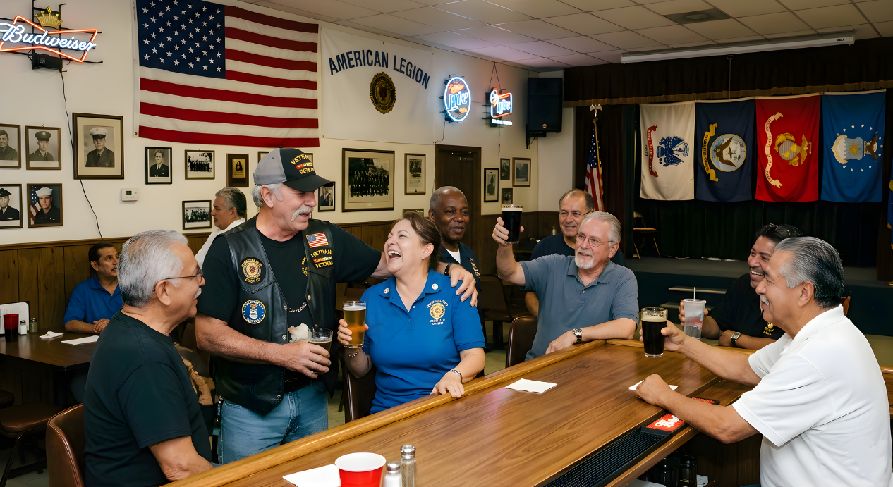 Veterans at local VFW club