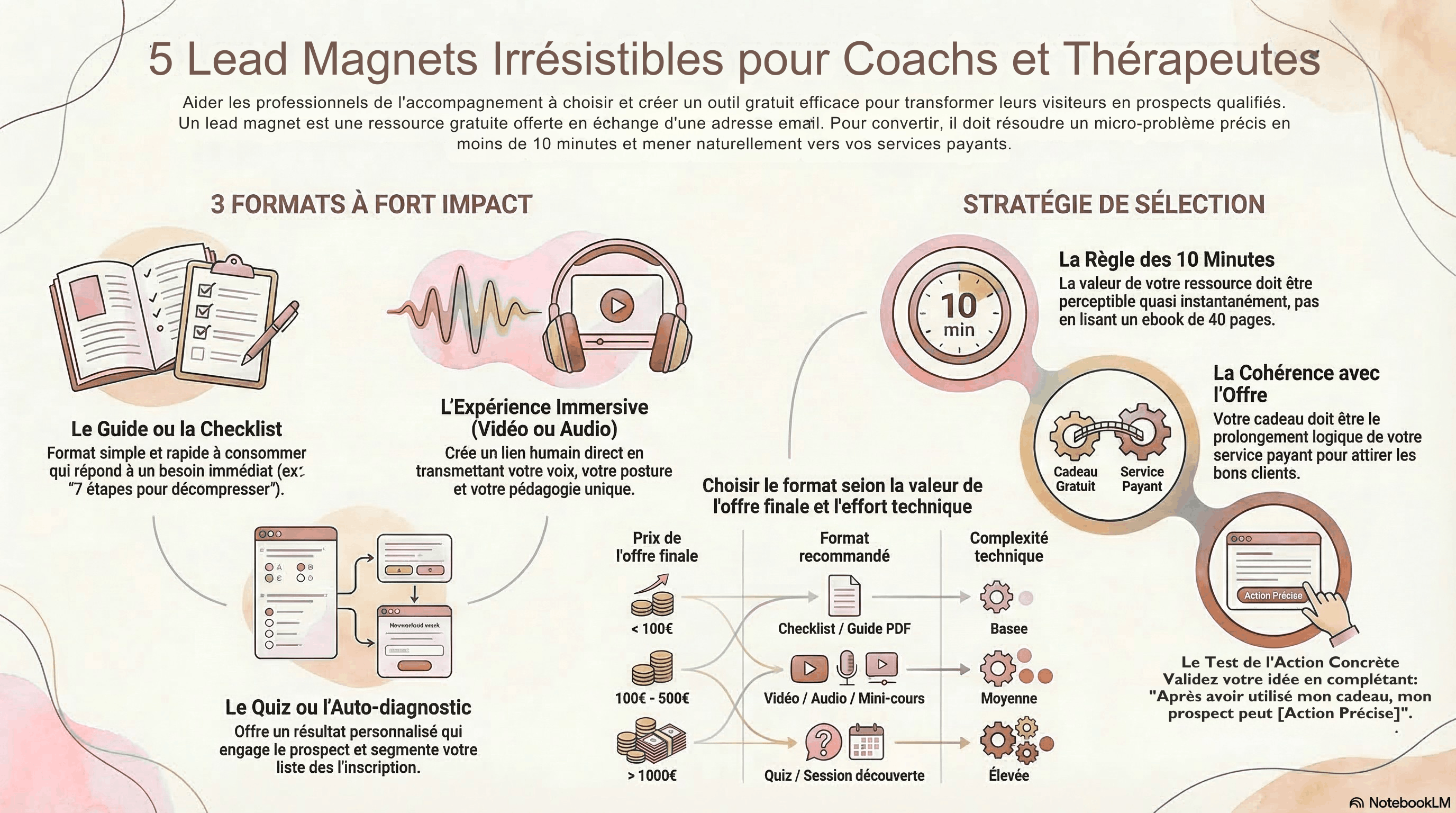 Infographie 3 idées de leadmagnets steppyz