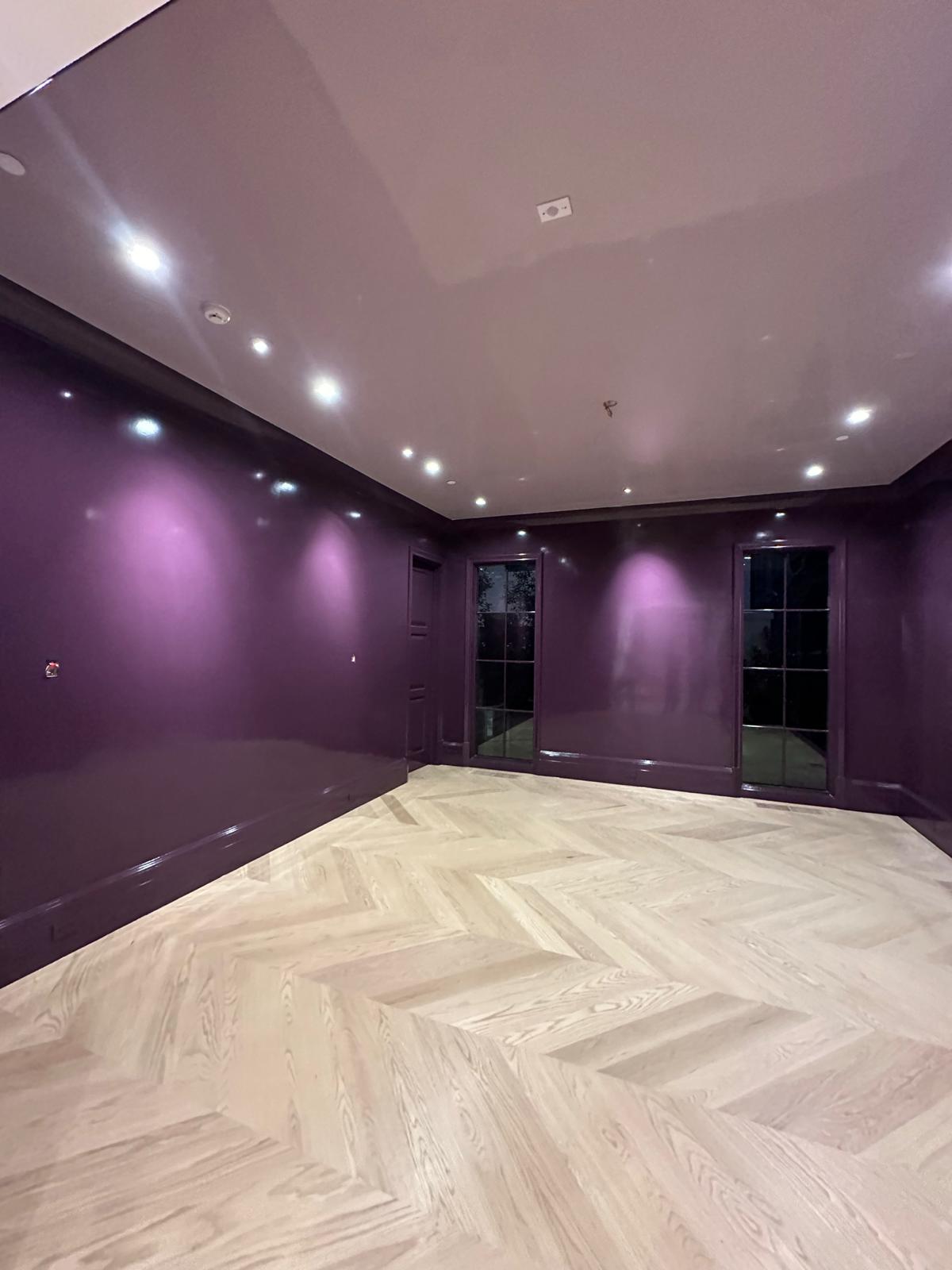 Lacquer finishes on cabinets