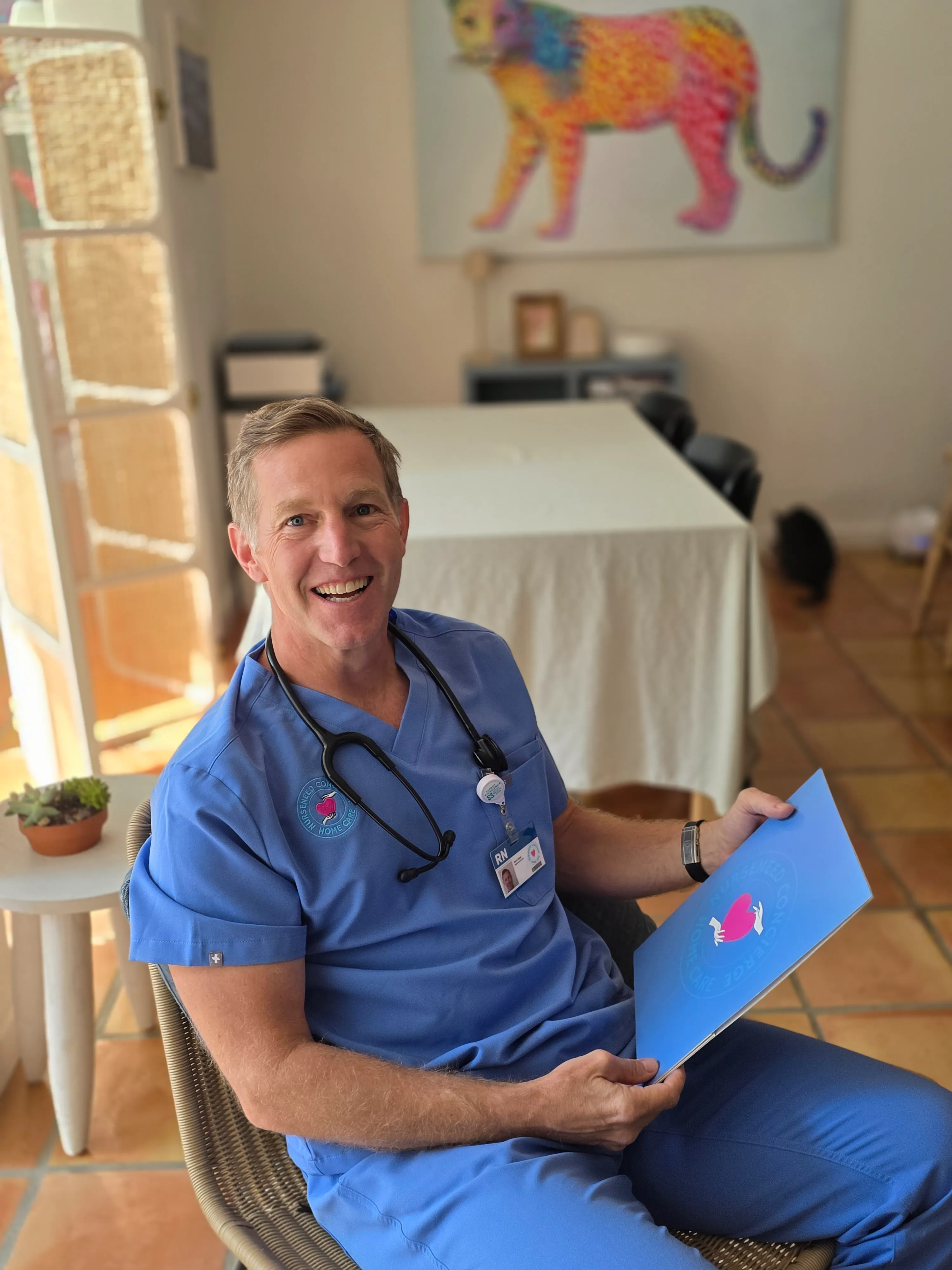 NURSENEED nurse ready to discuss personalized care needs