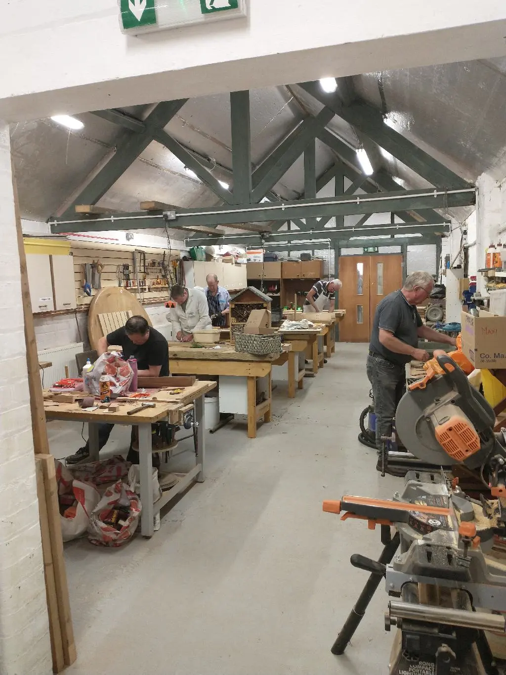 Men at work in the workshop