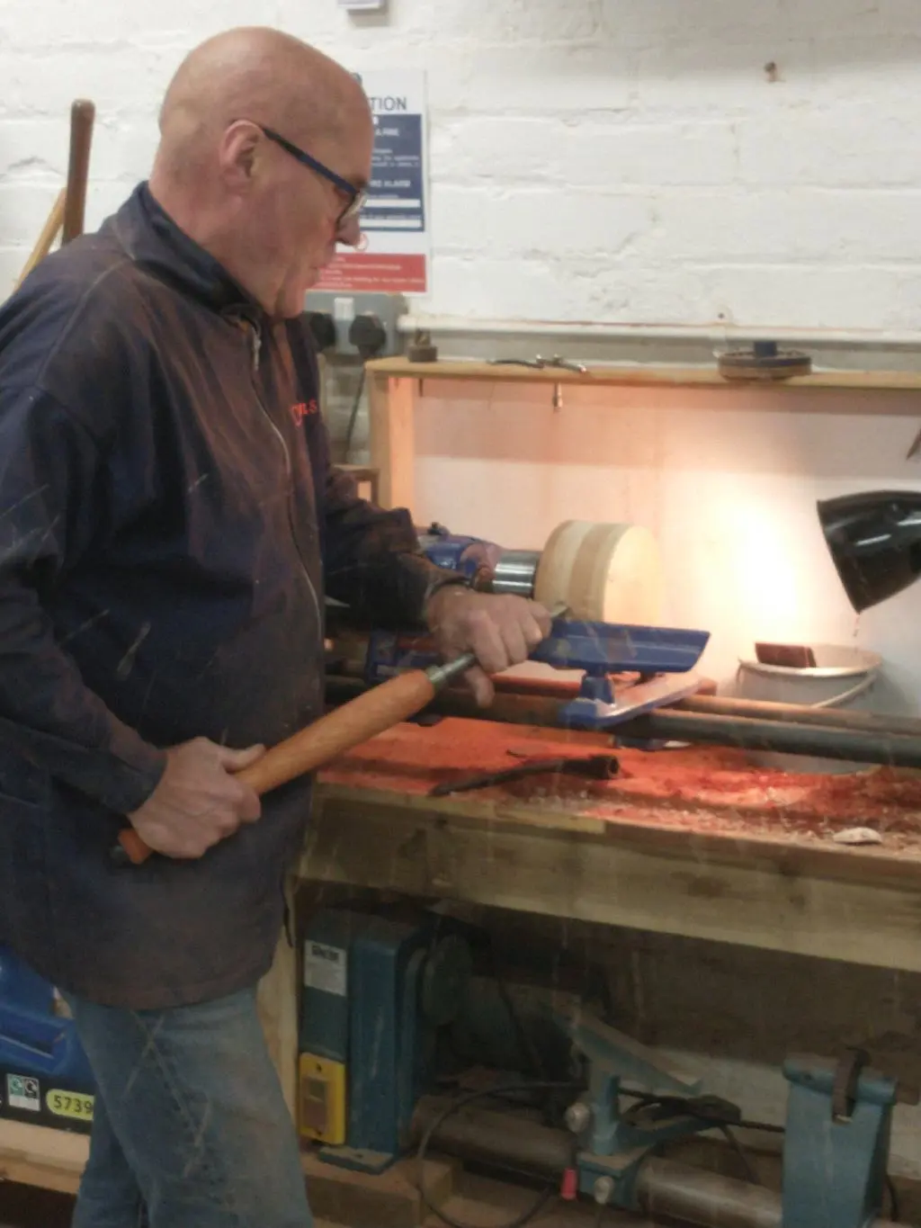 Lathe turning