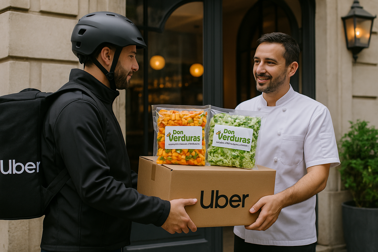 Repartidora Don Verduras con caja