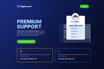 Core Level Premium Upgrade to HighLevel Premium Support and Unlock Faster Growth