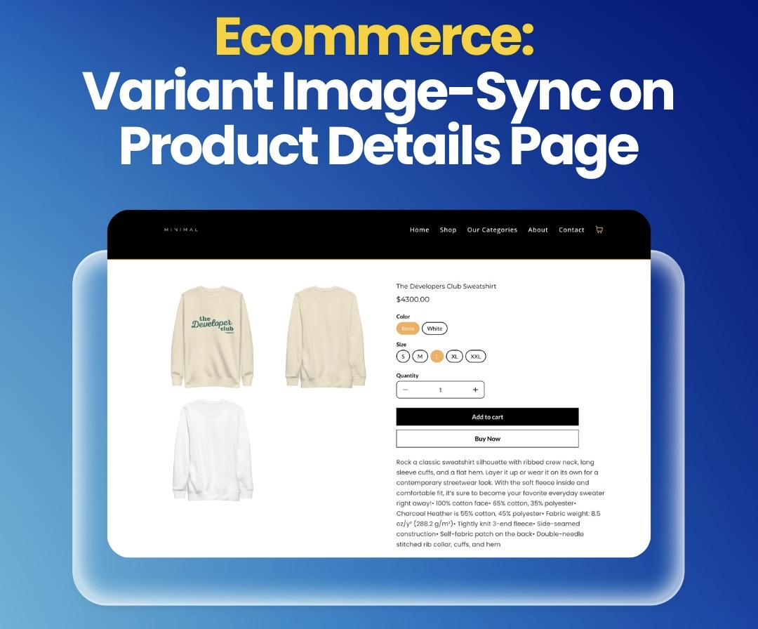Ecommerce: Variant Selector Display Options on Product Page Ecommerce: Variant Selector Display Options on Product Page