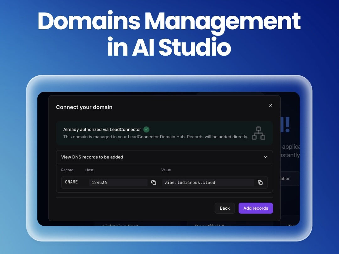 Domains Management in AI Studio