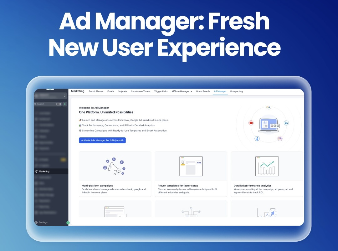 Ad Manager: Fresh New User Experience