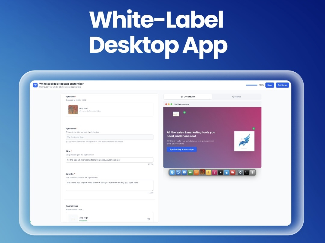 White Label Desktop App