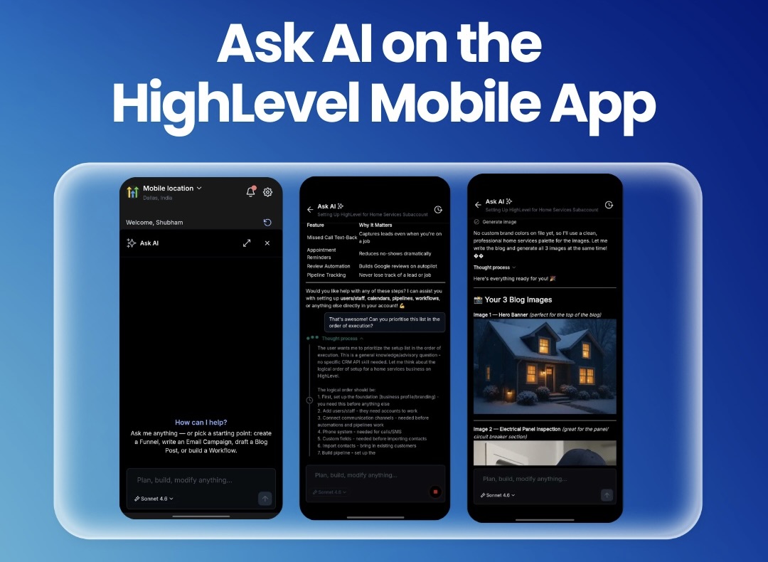 Ask AI on the HighLevel Mobile App