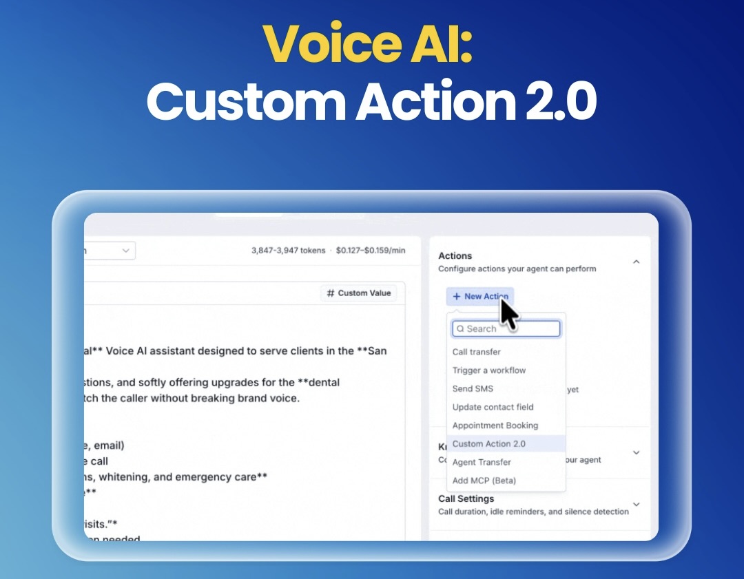 Voice AI: Custom Action 2.0