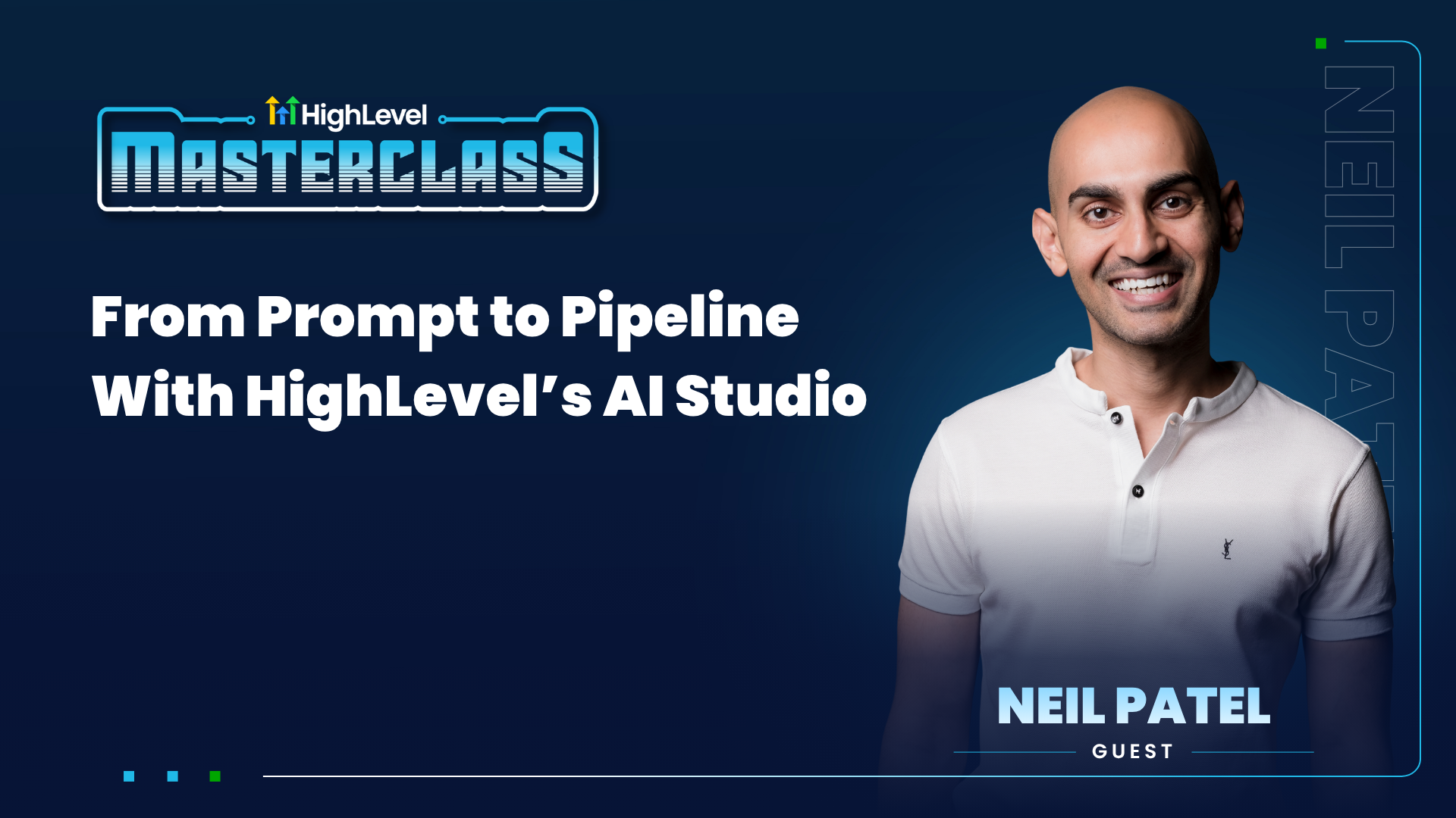 HighLevel Masterclass — The platform I'm using to show you this is my partners at HighLevel, where a business's…