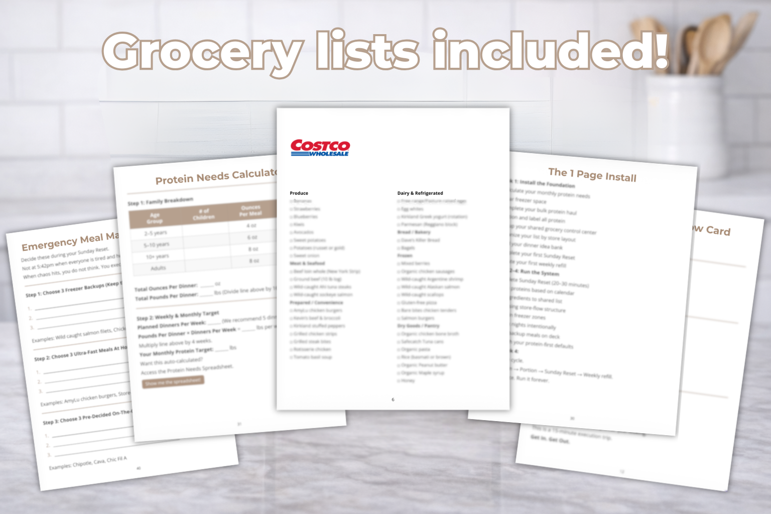 The Complete Dinner Relief System — all printable worksheets and tools