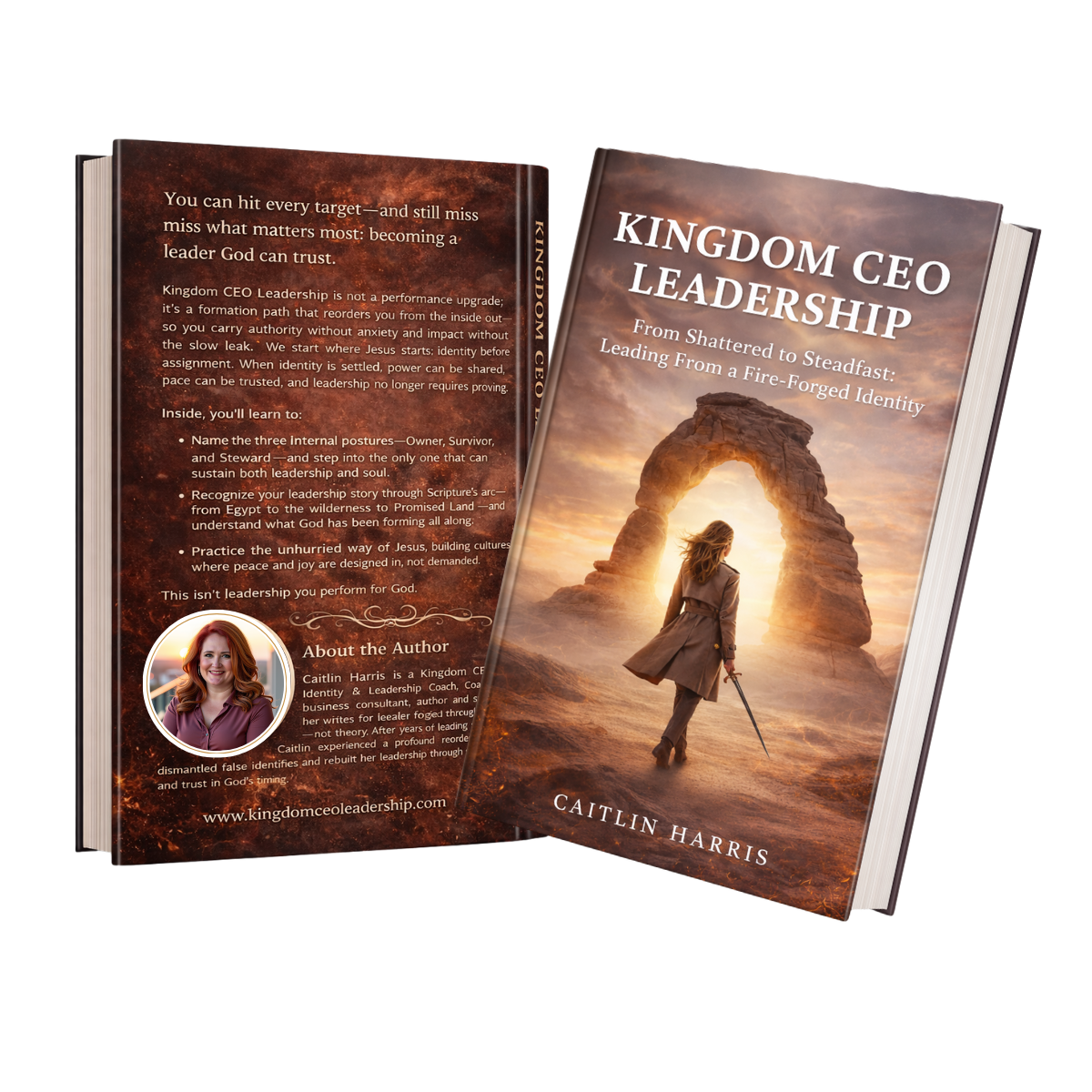 Kingdom CEO Leadership book cover by Caitlin Harris
