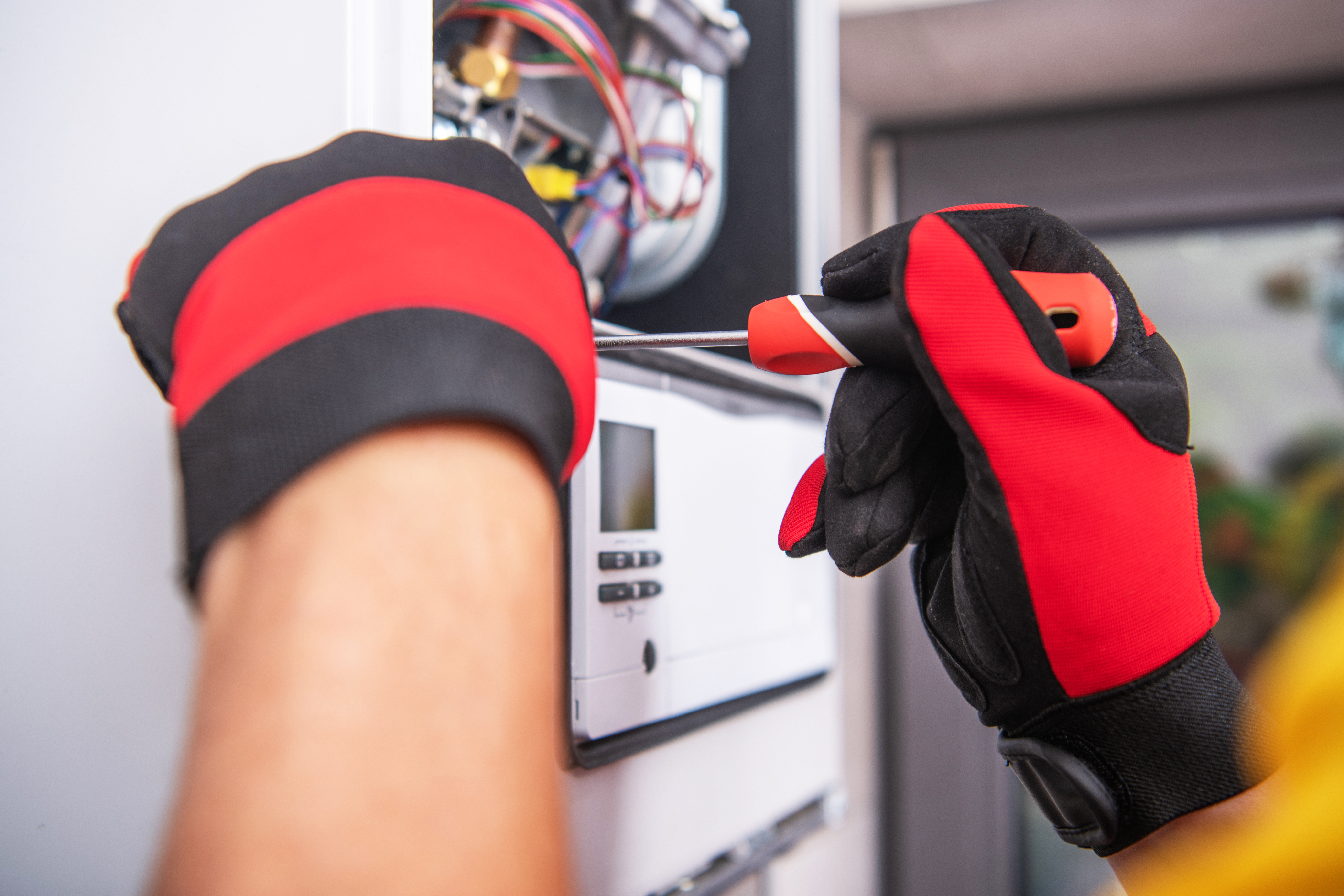 repairing a heating panel