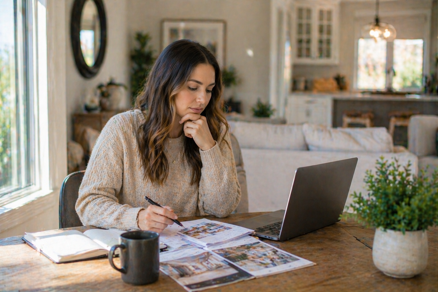 Alt Text (SEO)  first time homebuyer researching and thinking through whether to use a realtor when buying new construction in Greenville South Carolina