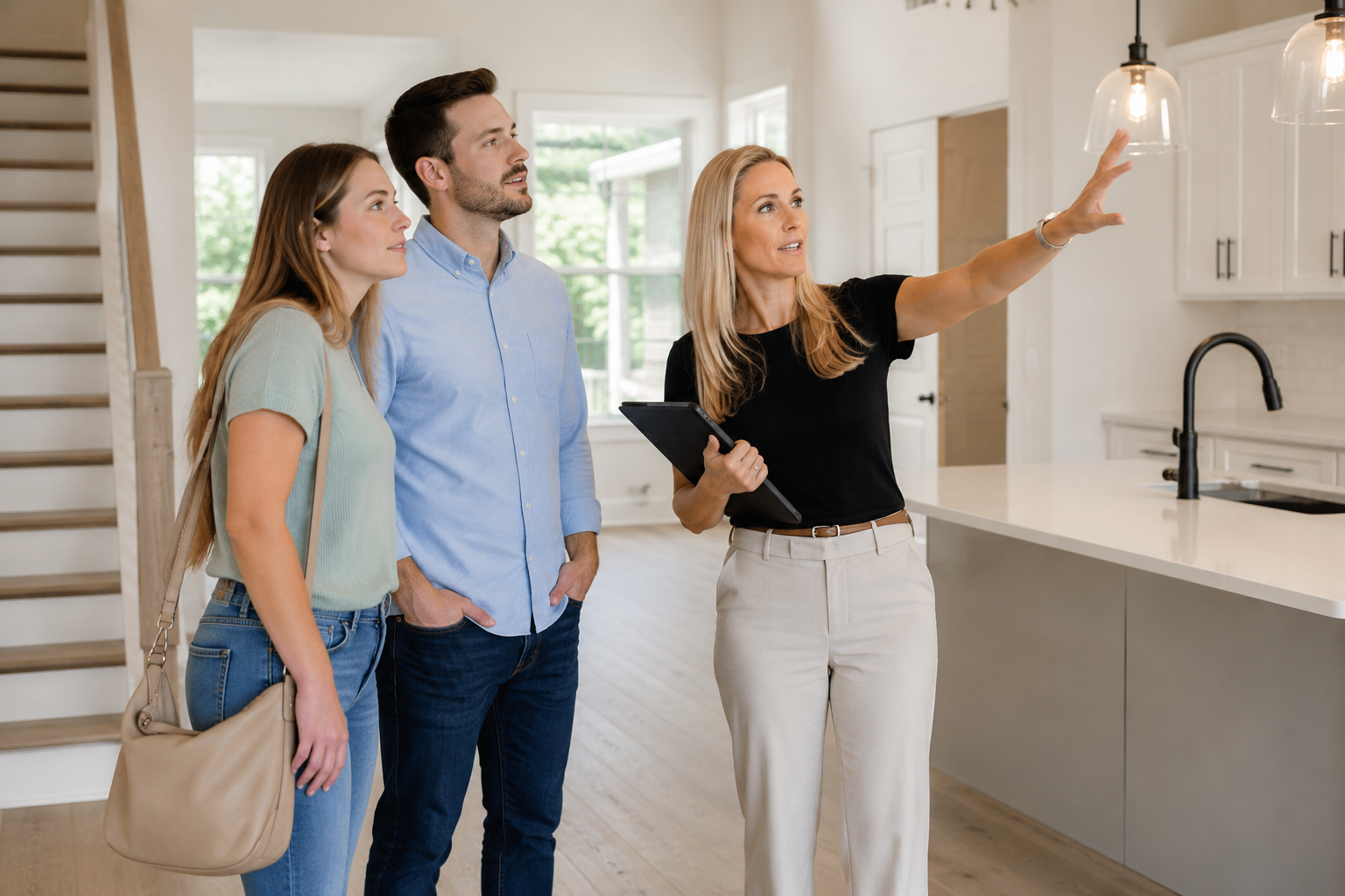 Inside Image Alt Text First-time home buyers walking through a new construction home in Greenville, South Carolina while reviewing finishes, layout, and functionality before closing. Inside Image Alt Text First-time home buyers walking through a new construction home in Greenville, South Carolina while reviewing finishes, layout, and functionality before closing.