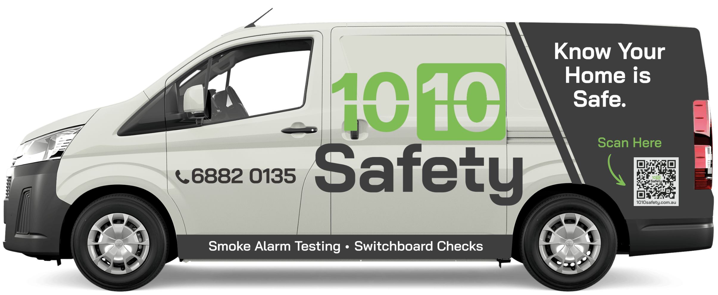 1010 Safety van in Dubbo ready for smoke alarm testing and home switchboard checks