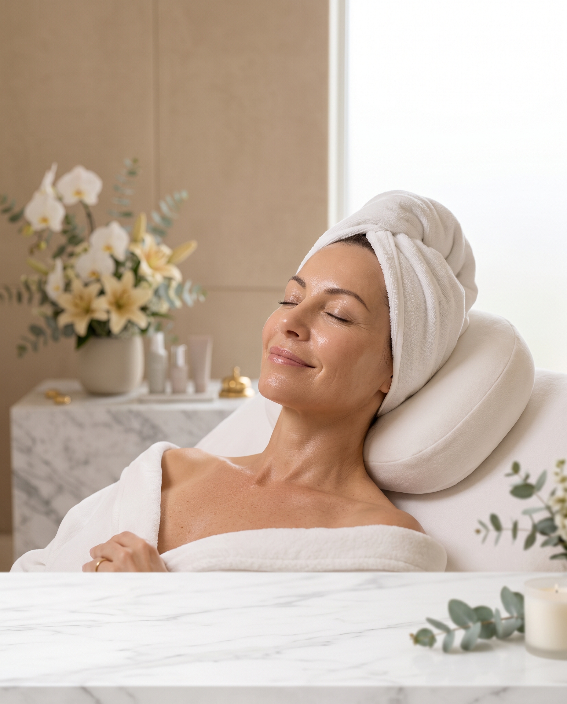 Bright med spa interior