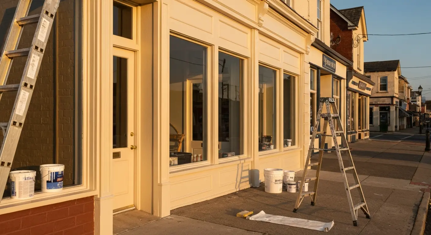 Commercial painting project