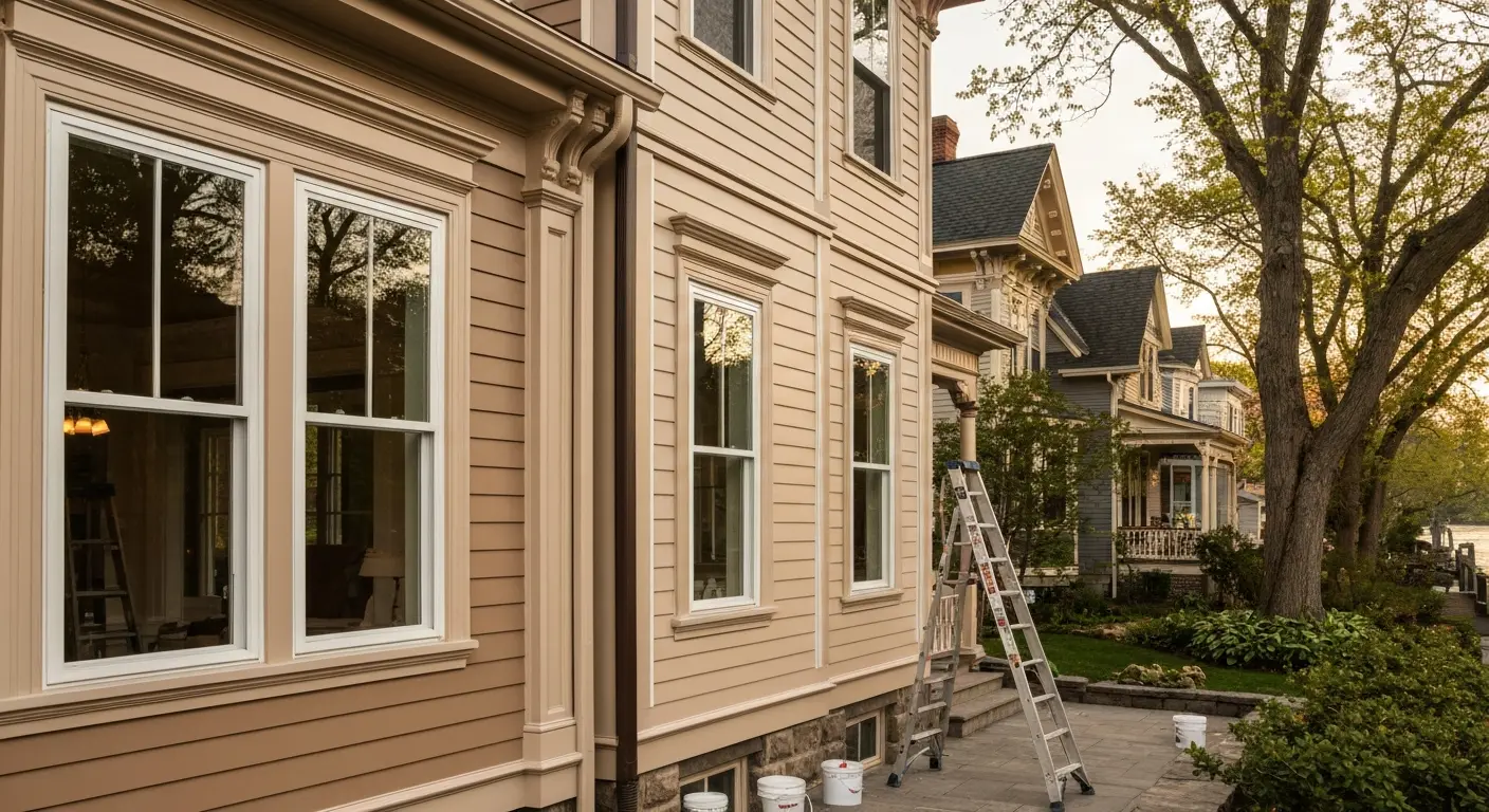 Exterior home painting Victorian style Dobbs Ferry