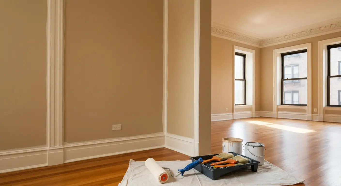 Interior painting service in Larchmont home
