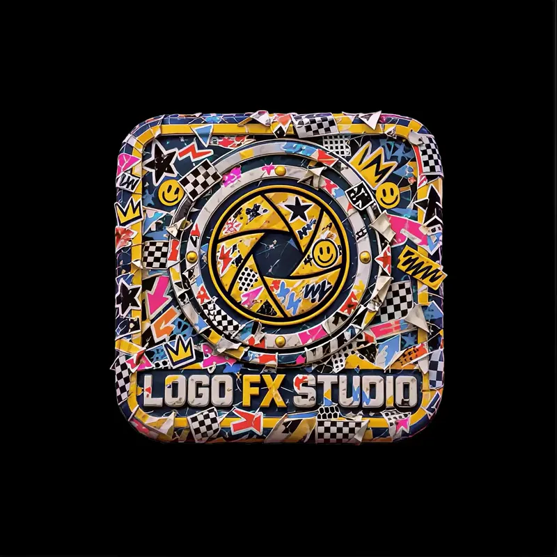 Covered in Stickers style preview