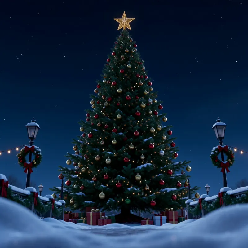 Midnight Christmas Awakening background preview