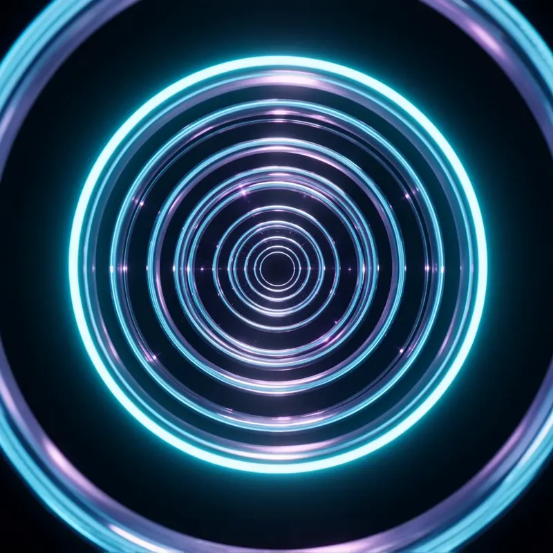 Neon Midnight Portal background preview