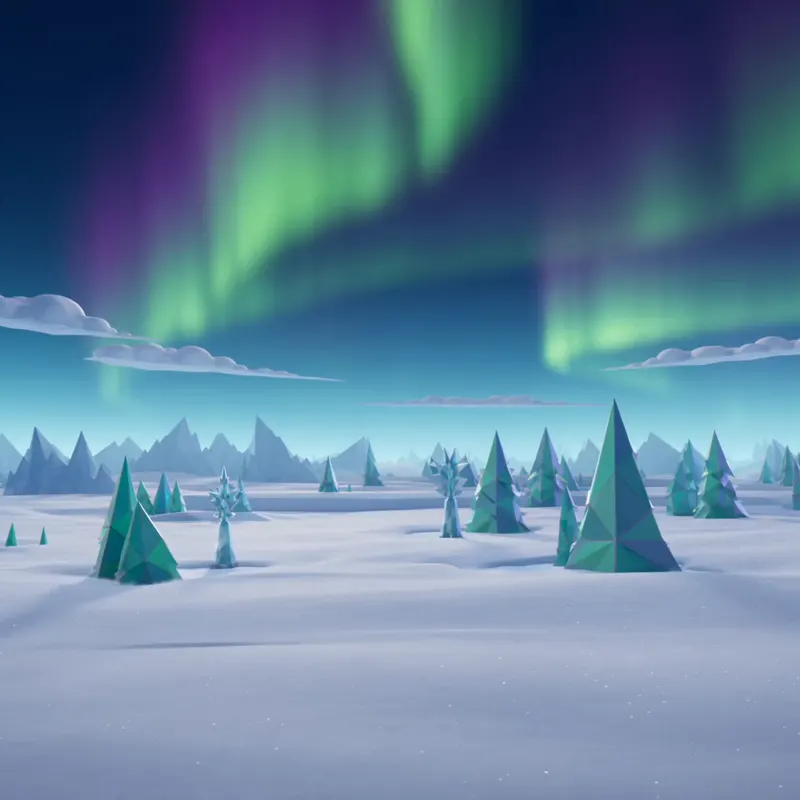 Aurora Snow Kingdom background preview