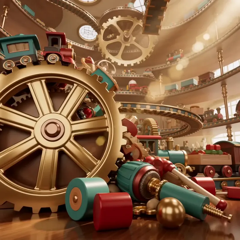 North Pole Toy Machine background preview