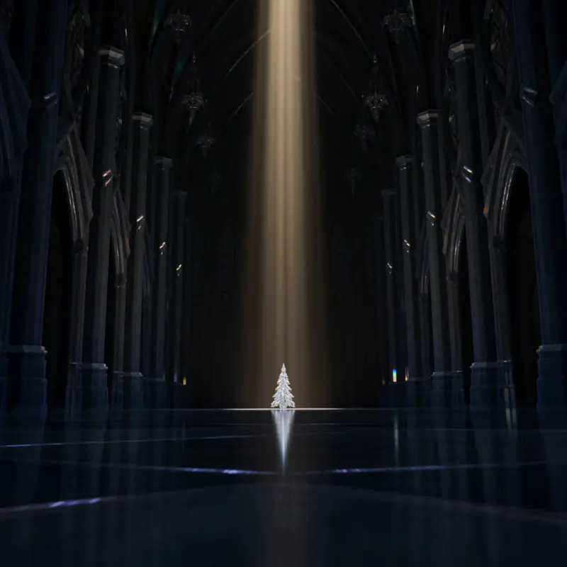 Crystal Christmas Cathedral background preview