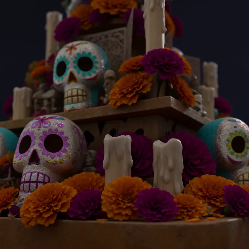 Candlelight Ofrenda background preview