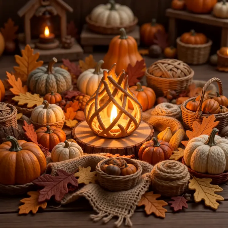 Fireside Harvest Glow background preview