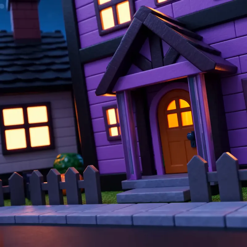 Trick-or-Treat Toy Town background preview