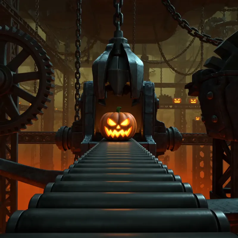 Slaughterhouse Pumpkin Machine background preview