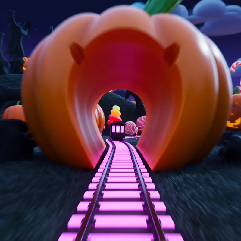 Ghost Train Candy Run background preview