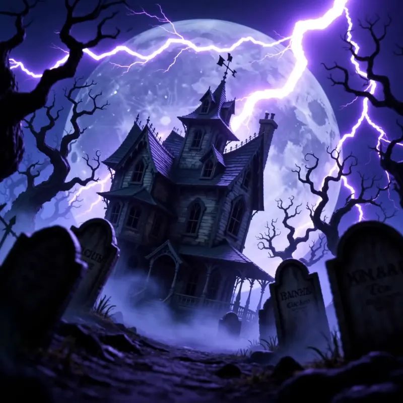 October Midnight Manor background preview
