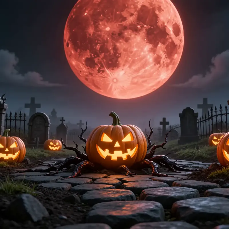 Blood Moon Crypt Garden background preview
