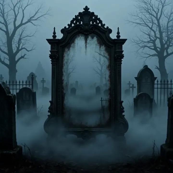 Haunted Mirror Graveyard background preview