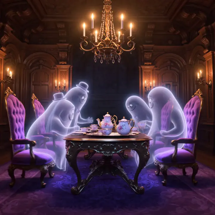 Ghostly Tea Party background preview