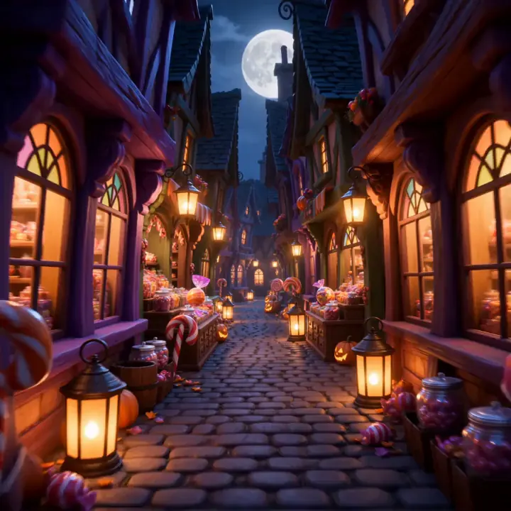 Candy Lantern Lane background preview