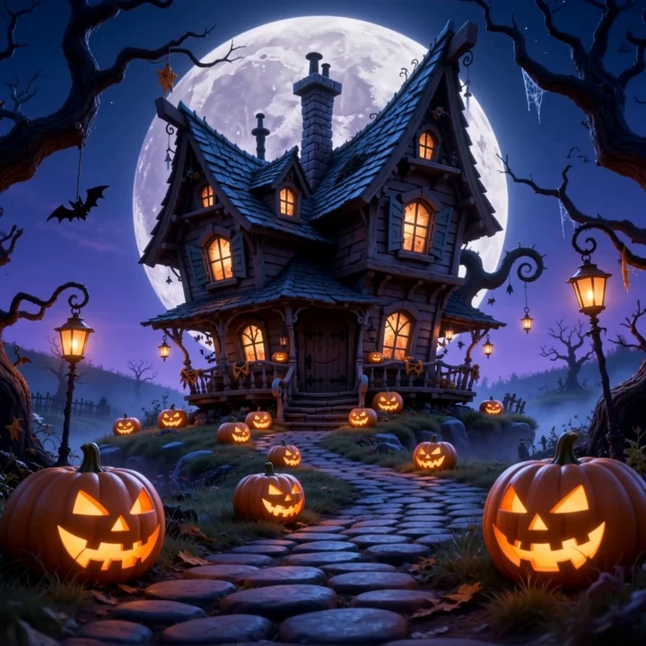 Pumpkin Path Cottage background preview