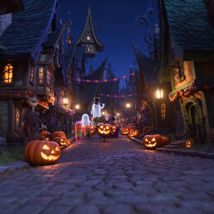 Skeleton Street Parade background preview
