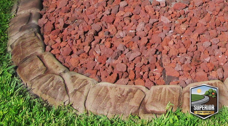 Basketweave stamped edging
