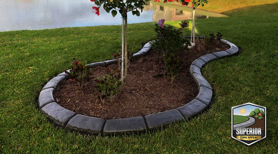 Custom Stamped Edging style and color samples
