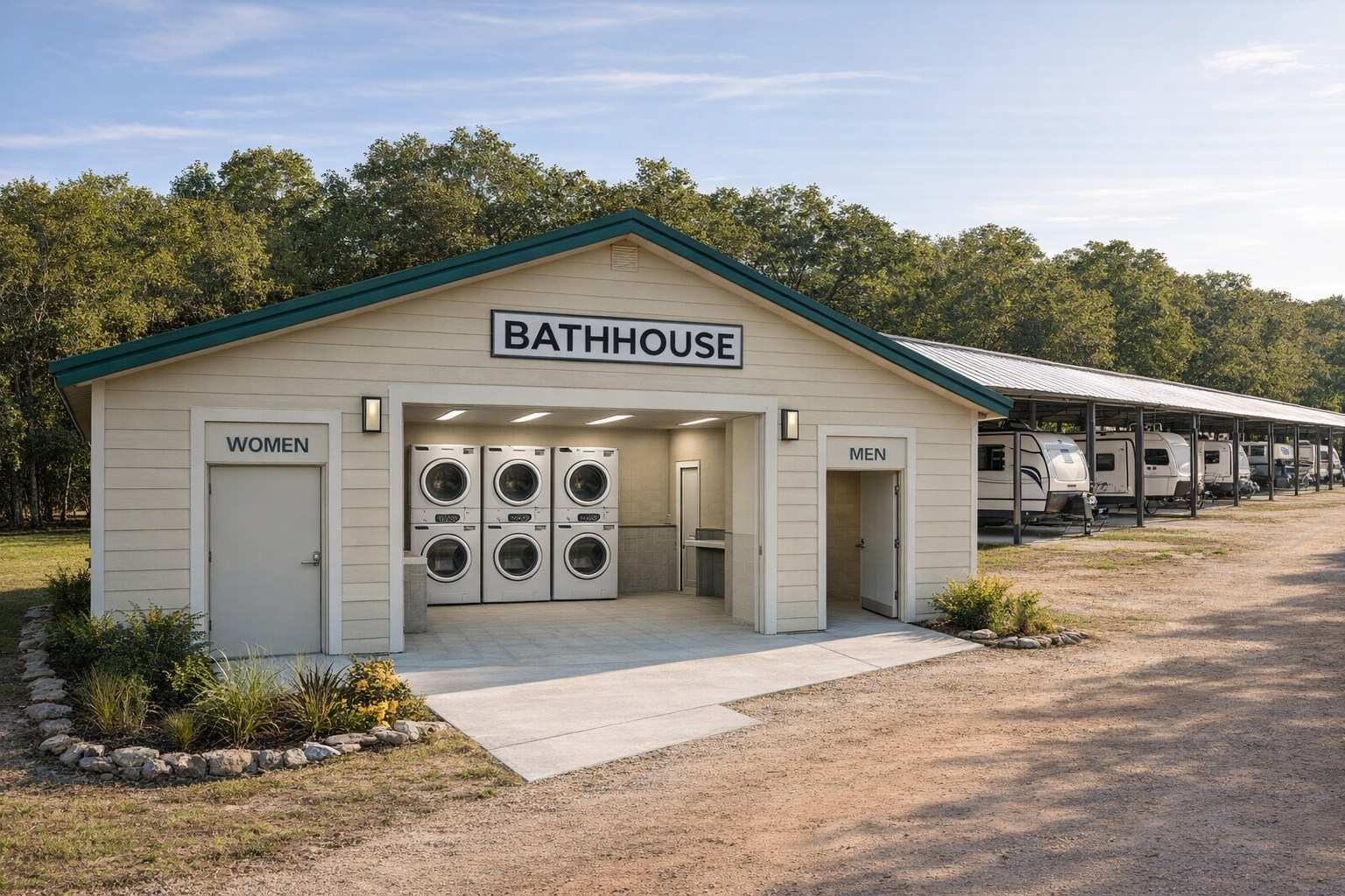 Bathhouse at Kountze RV Park