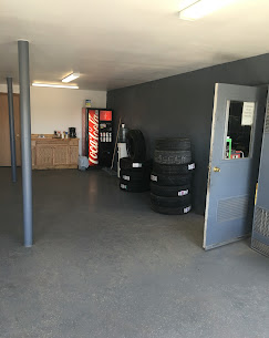Tire storage at the shop